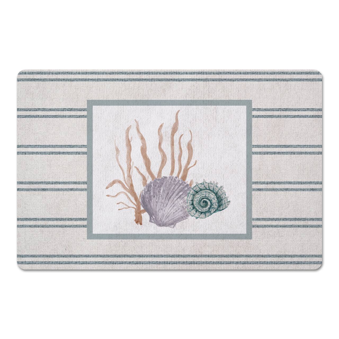 Scallop and Snail Shell 18" x 27" Floor Mat
